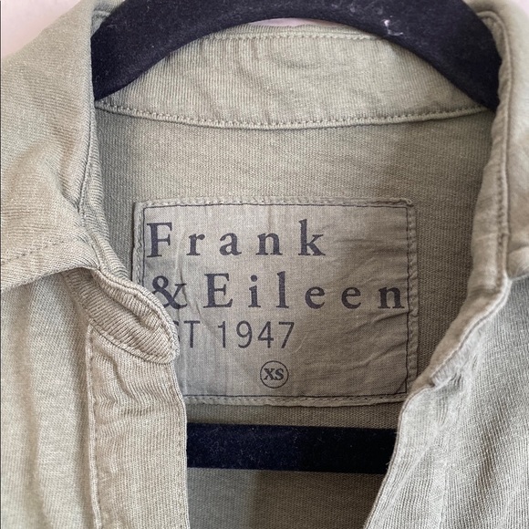 Frank and Eileen Nicole popover Henley green long sleeve dress XS extra small - Picture 3 of 7